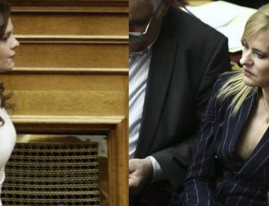 Τα πηγαδάκια του χθεσινού προϋπολογισμού στη βουλή-Έλαμψαν με τα συνολάκια τους οι Τζάκρη-Αχτσιόγλου (φωτο)